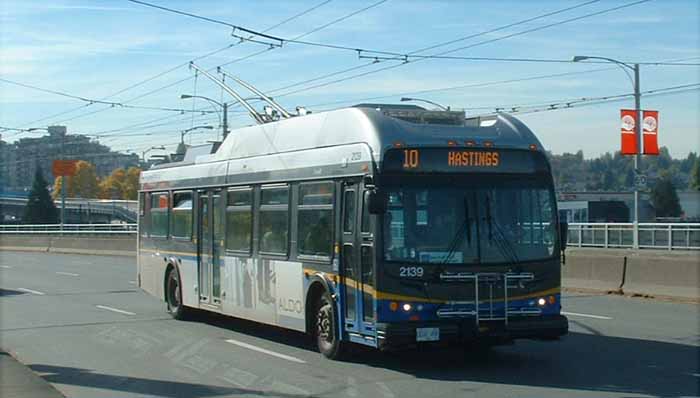 Coast Mountain Bus New Flyer E40LFR trolley 2139